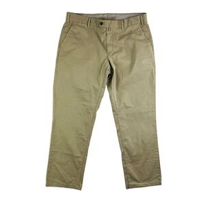 SuitSupply Lt Brown Flat Front Cotton Dress Pants Mens Size 36X27